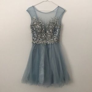 Beautiful Light Blue Sequin Dress